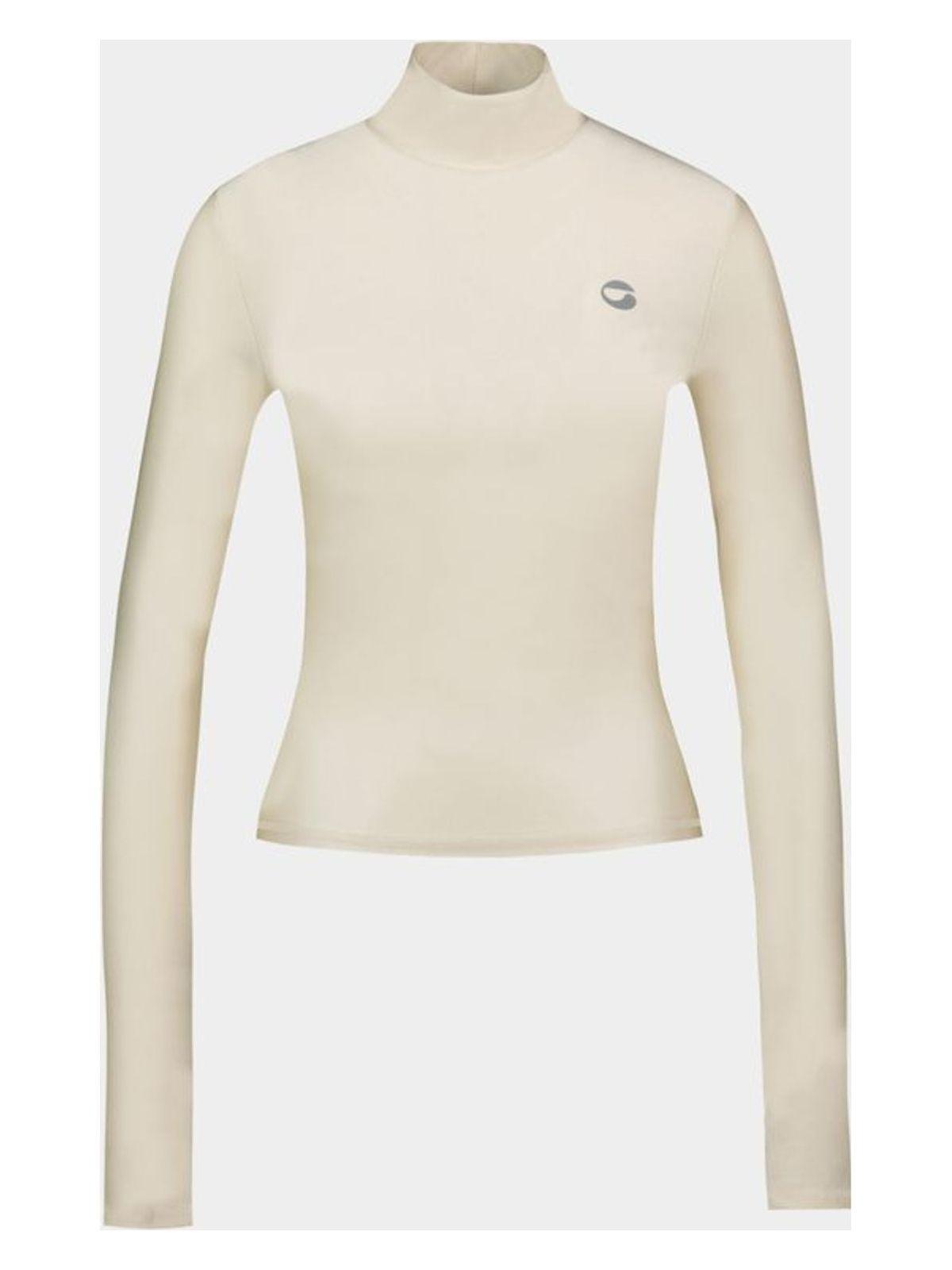 Coperni High Neck T Top in Beige