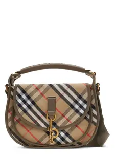 Burberry Women's B Clip Piccola Messenger Bag in Beige