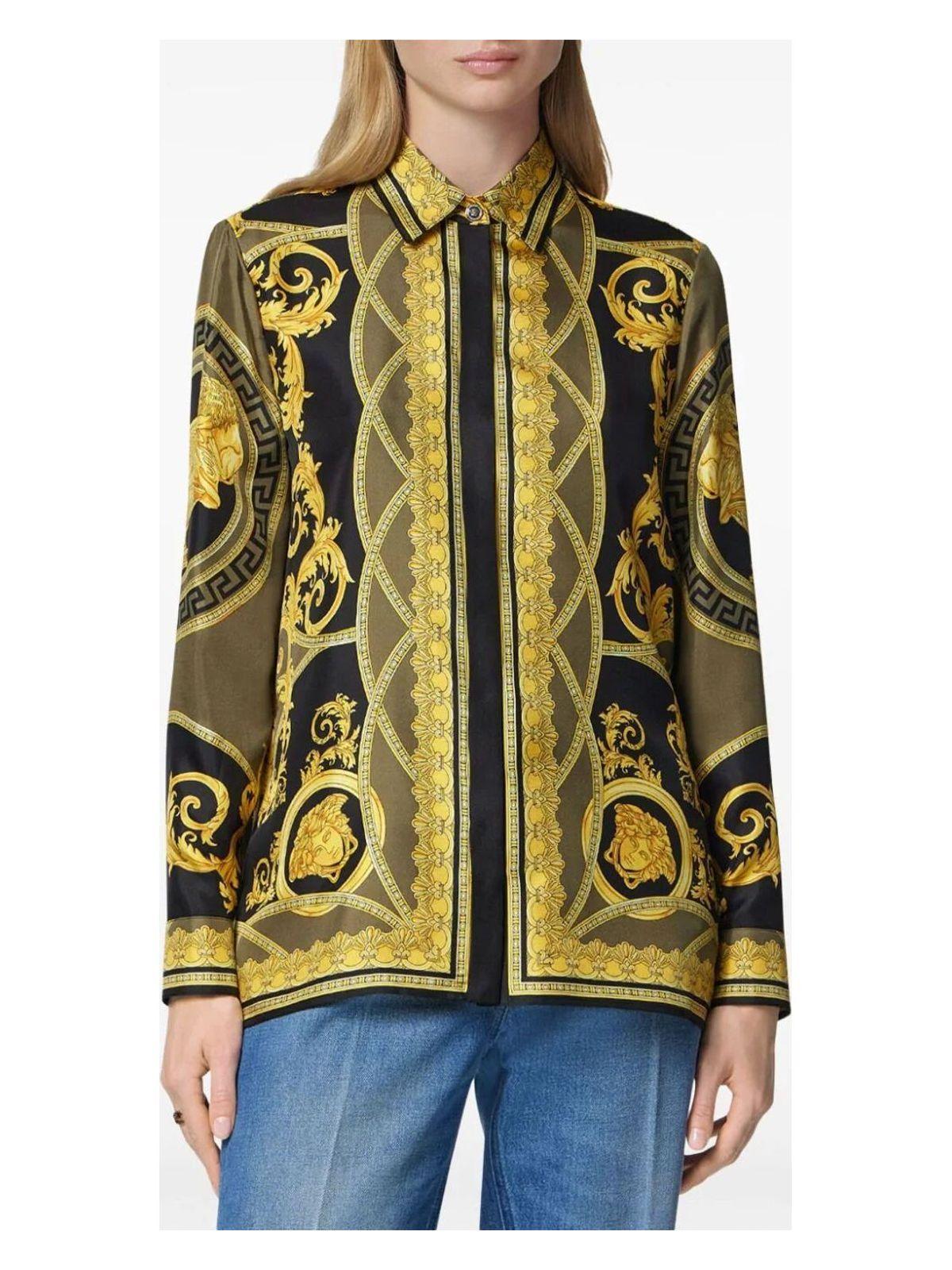 Versace Women's Printed Silk Shirt