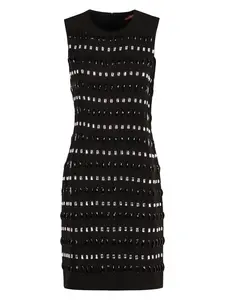Max Mara Studio Women's Piave Cady Dress in Black