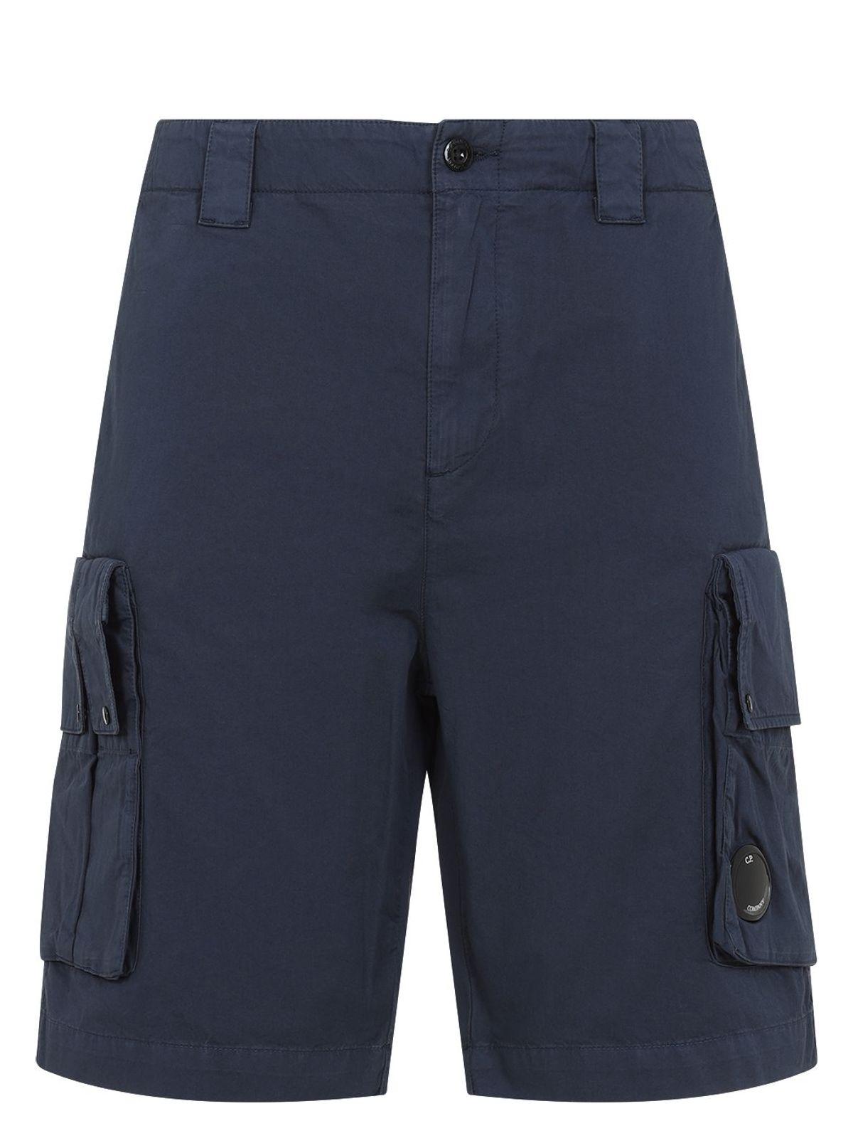 C.p. Company Men's Cargo Bermuda Shorts in Blue