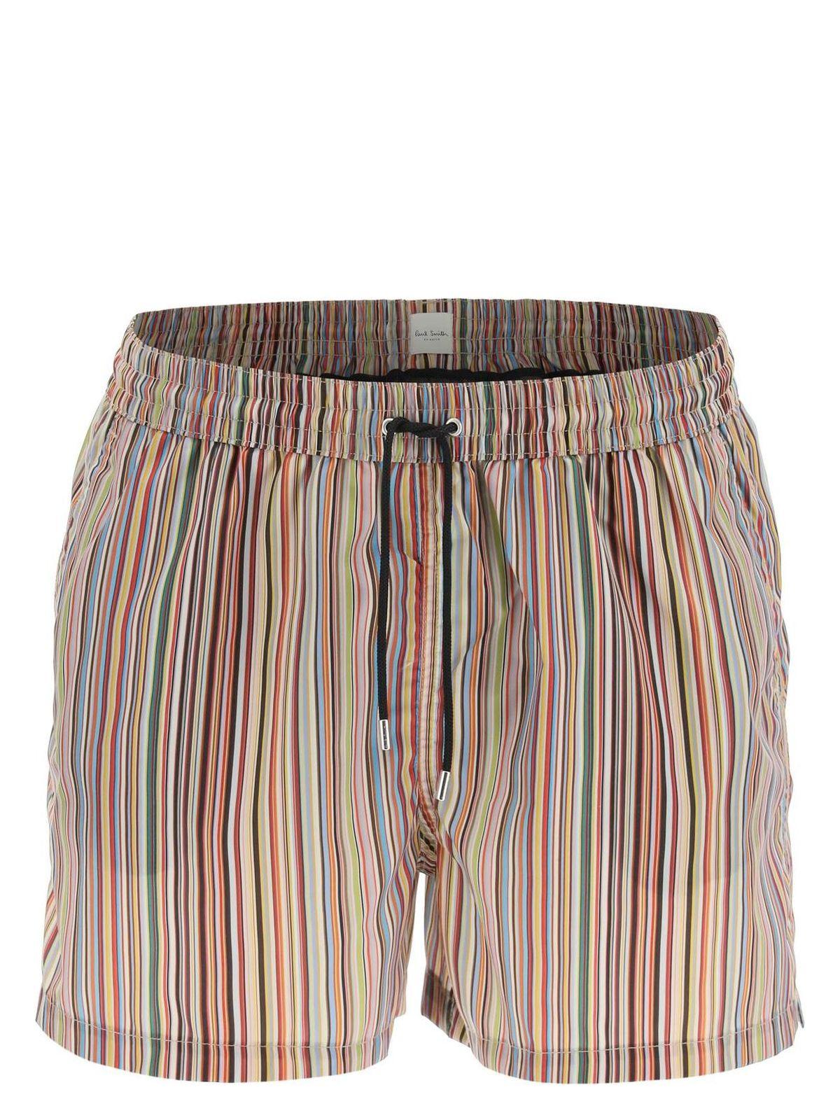 Paul Smith Men's Swimming Suit and Signature Stripe Swim Shorts