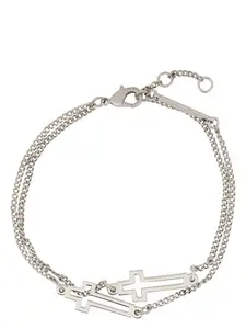 Dsquared2 Men's Cross Bracelet in Silver