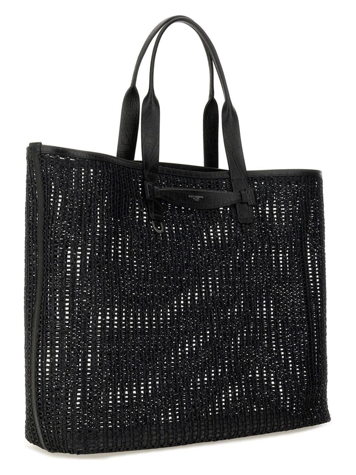 Dolce & Gabbana Mesh Shopping Bag in Black