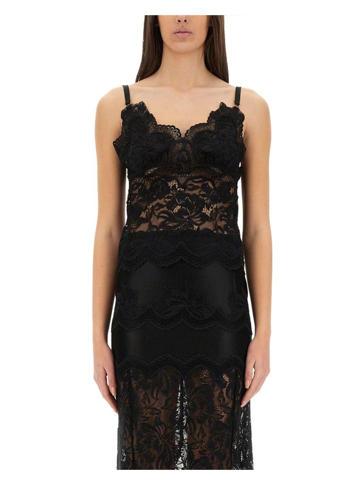 Rabanne Women's Lace Top in Black