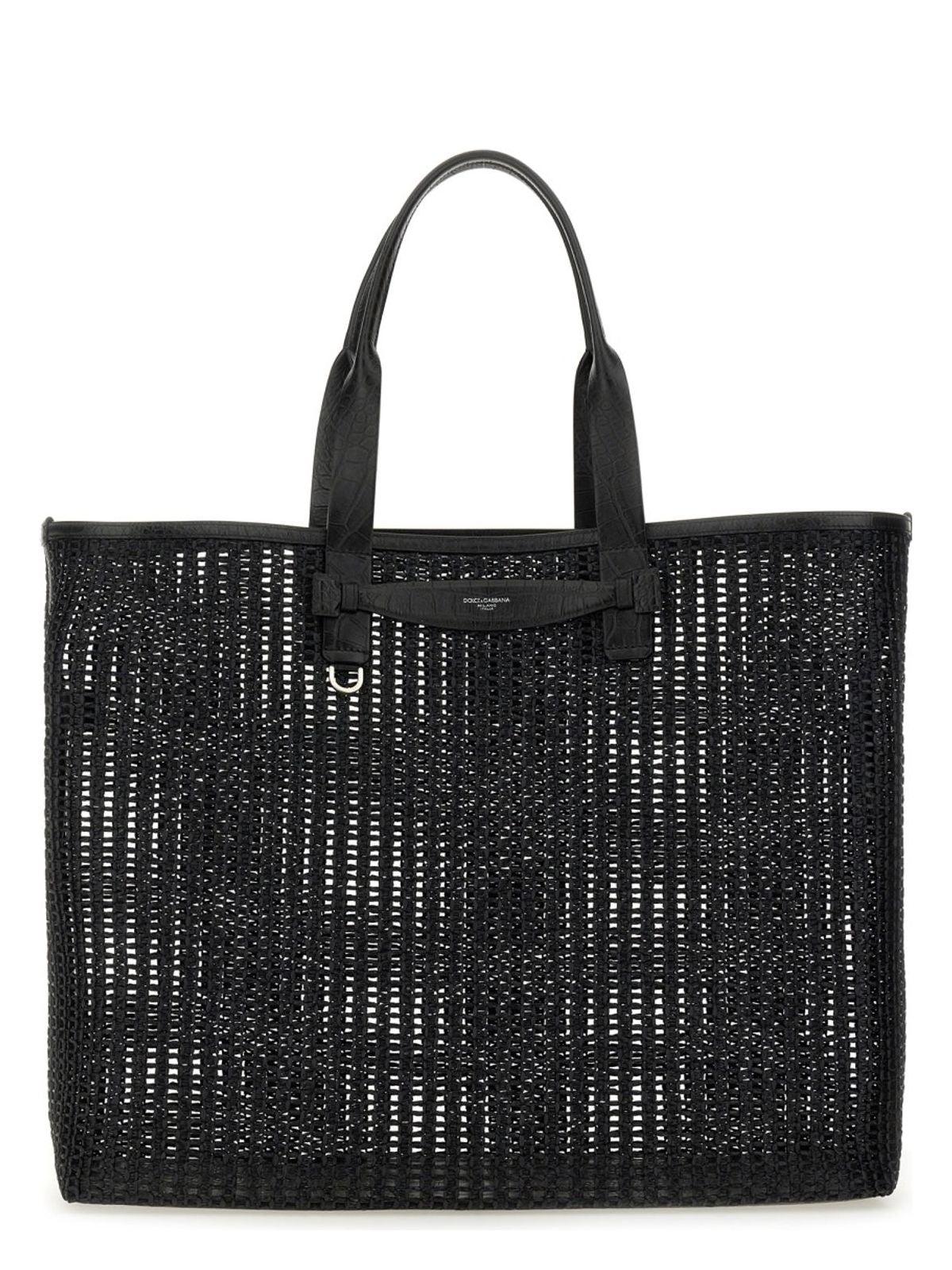 Dolce & Gabbana Mesh Shopping Bag in Black