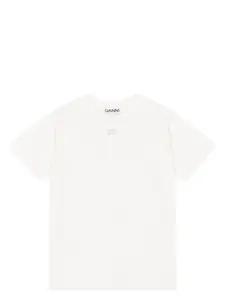 Ganni Women's T-Shirt With Logo in Grey