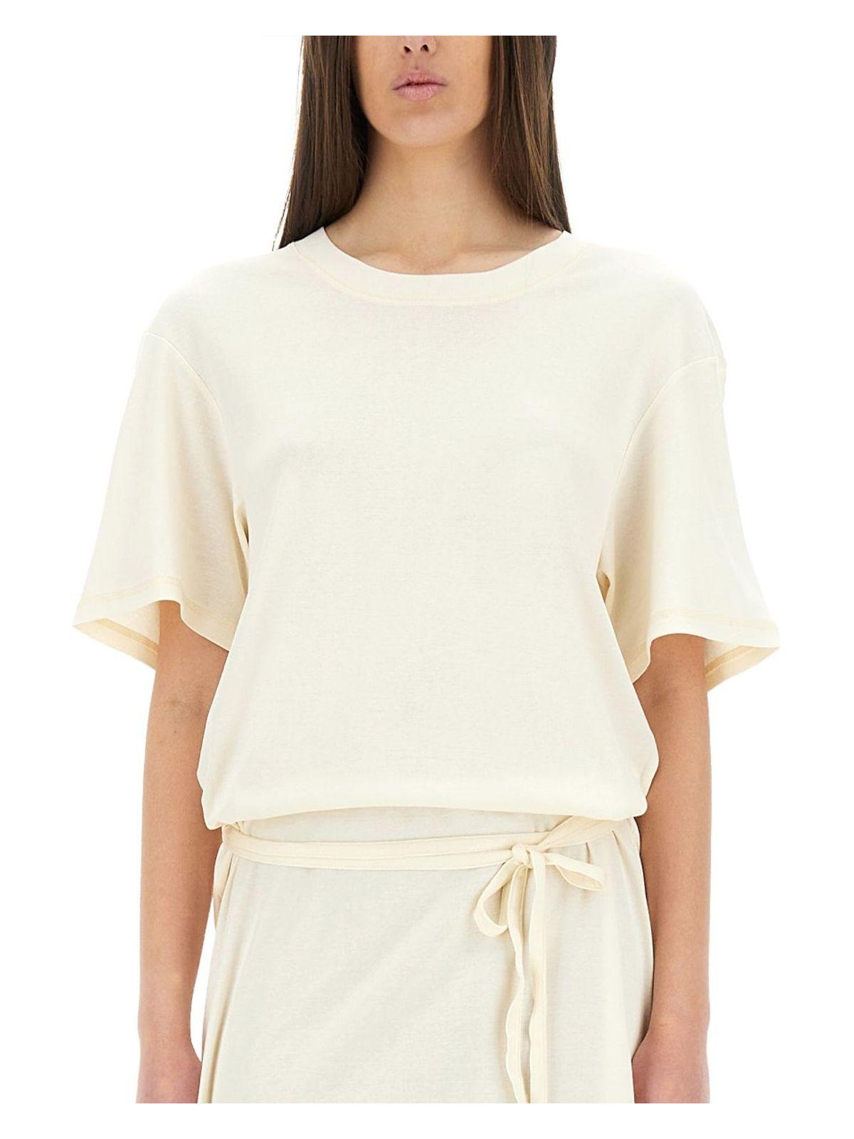 Lemaire Women's T-shirt Dress With Belt in Ivory