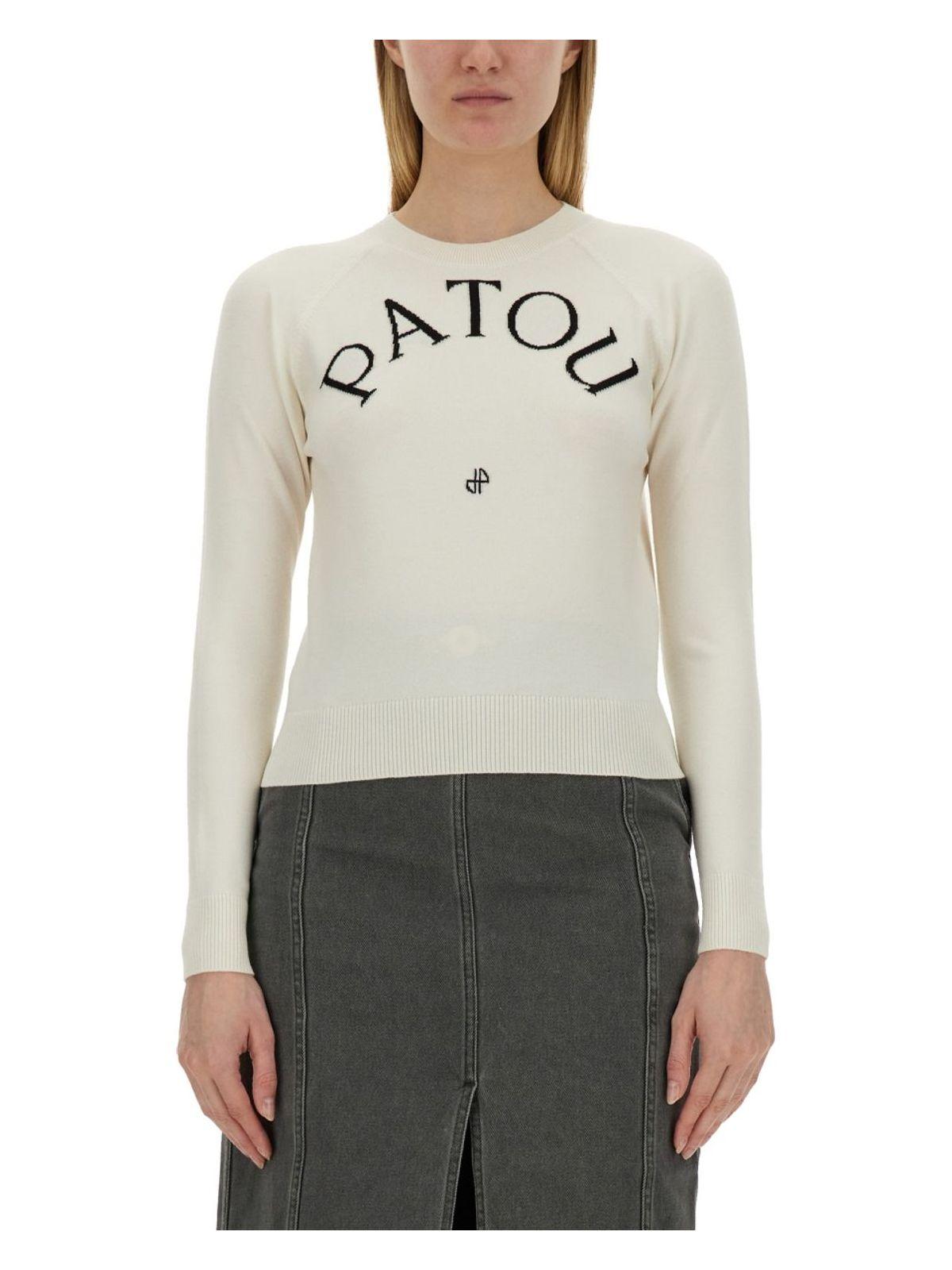 Patou Women's Sweater With Logo in White