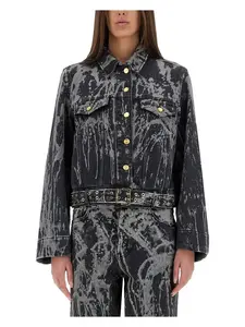Ganni Women's Heavy Denim Jacket in Black