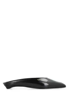 Prada Women's Leather Slippers Sandal in Black