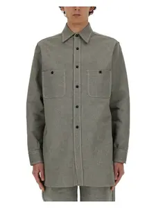Maison Margiela Men's Denim Shirt in Grey