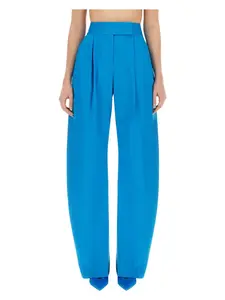 The Attico Women's Gary Long Pants in Blue