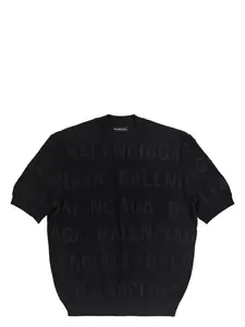Balenciaga Women's Cropped Shirt in Black