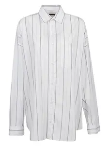 Balenciaga Women's Shirt With Logo in Red and White