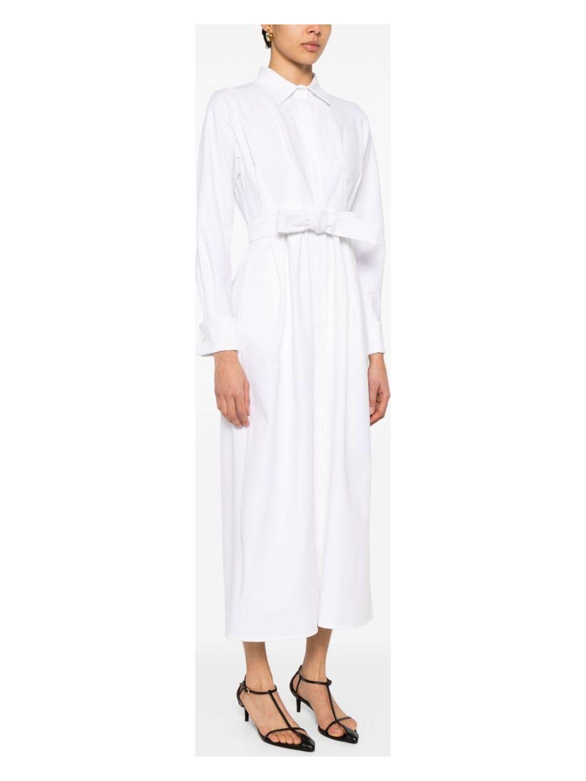 Max Mara Women's Cotton Long Shirt Dress in White
