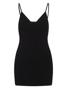 Jacquemus Women's La Mini Robe Scala Mini Dress in Black