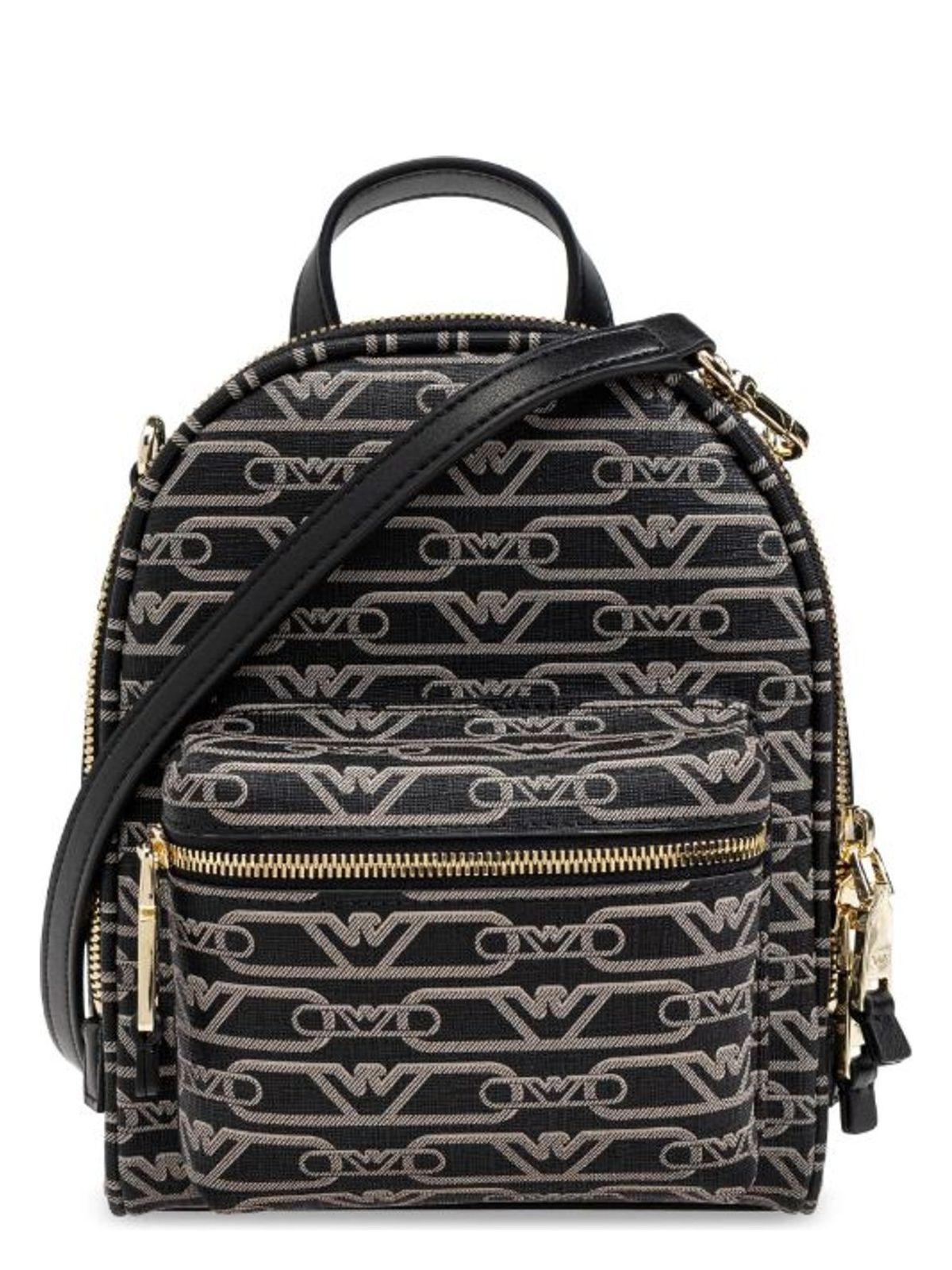 Emporio Armani Women's Allover Logo Backpack in Black