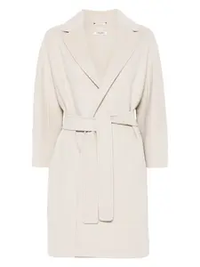 S Max Mara Max Mara Women's Wool Midi Coat in Beige