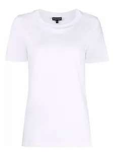 Emporio Armani Women's Logo Cotton T-Shirt in White