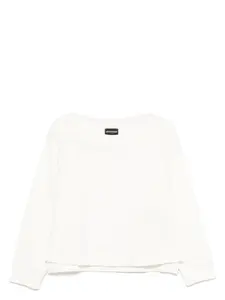 Emporio Armani Women's Organic Cotton Sweatshirt in White