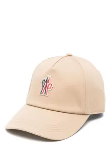 Moncler Grenoble Women's Logo Cotton Baseball Cap in Beige