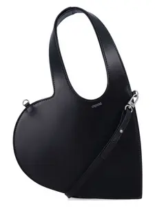 Coperni Women's Baby Heart Leather Crossbody Bag in Black