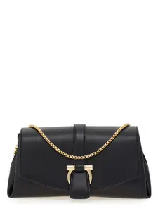 Ferragamo Women's Small Leather Crossbody Bag in Black