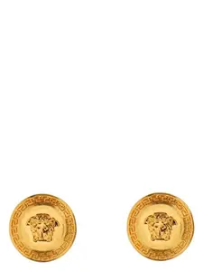 Versace Women's Tribute Medusa Stud Earrings and Tribute Earrings in Golden