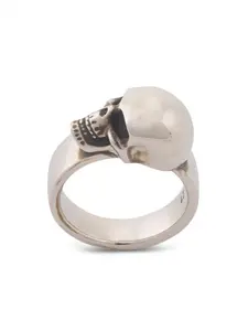 Alexander McQueen Men's Skull Ring in Silver