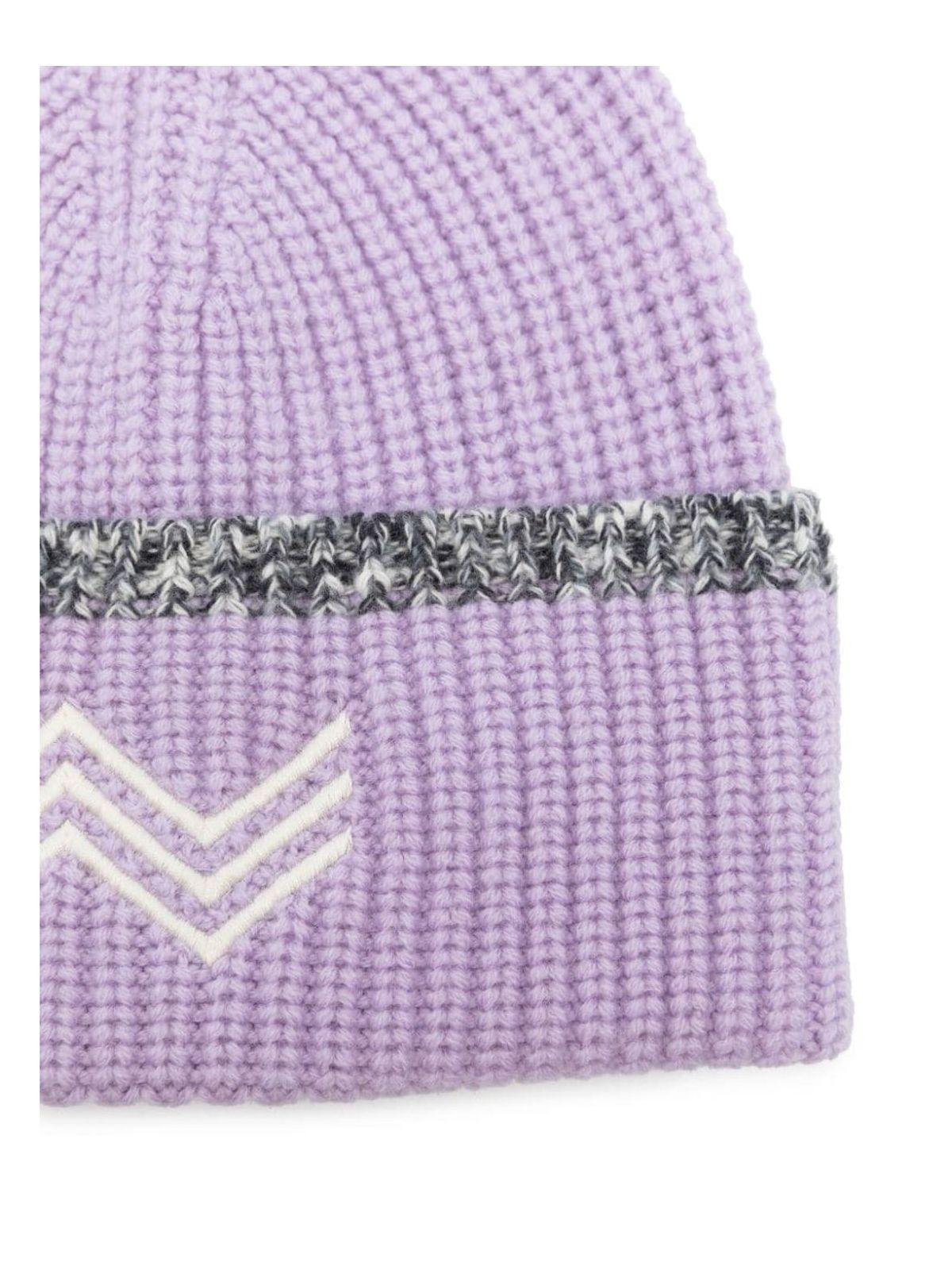 Missoni Women's Zig Zag Wool Beanie Hat in Lilac