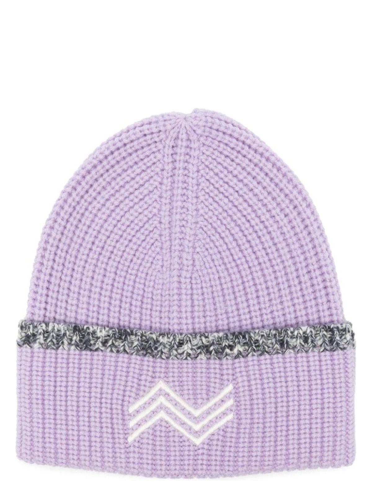 Missoni Women's Zig Zag Wool Beanie Hat in Lilac