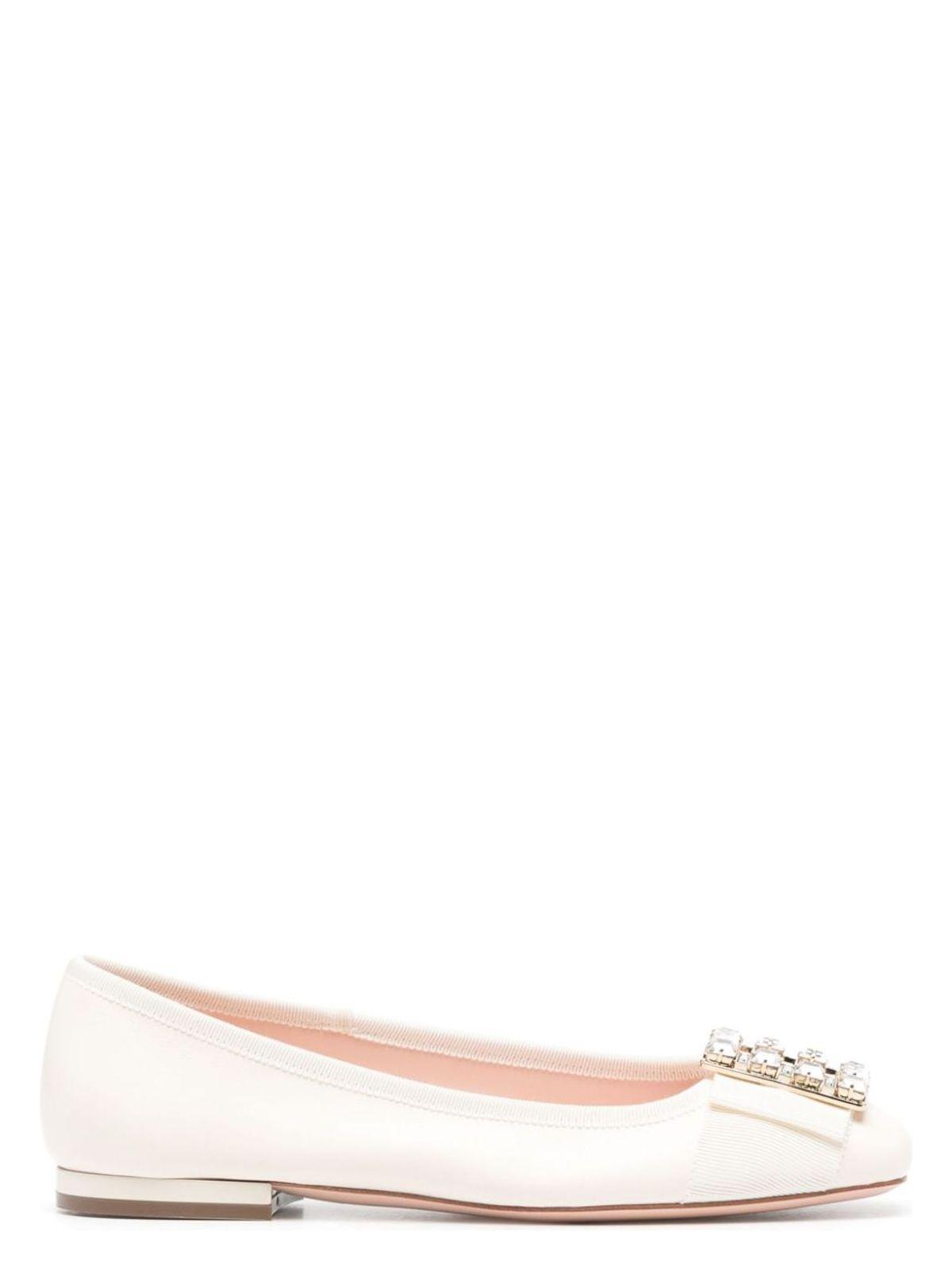 Roger Vivier Women's Très Vivier Leather Ballet Flats