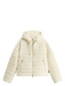 Woolrich Women's Nylon Short Down Jacket in White