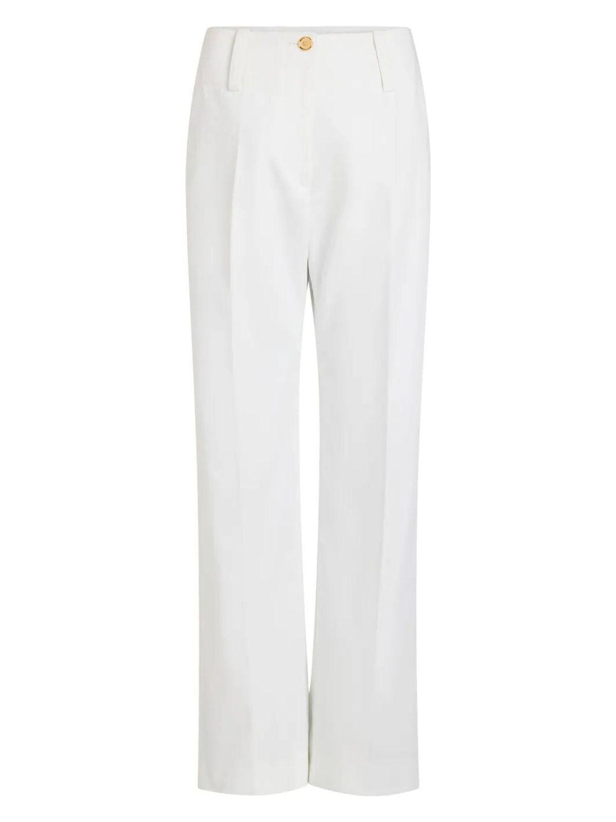 Patou Women's Large Belt Trousers in White