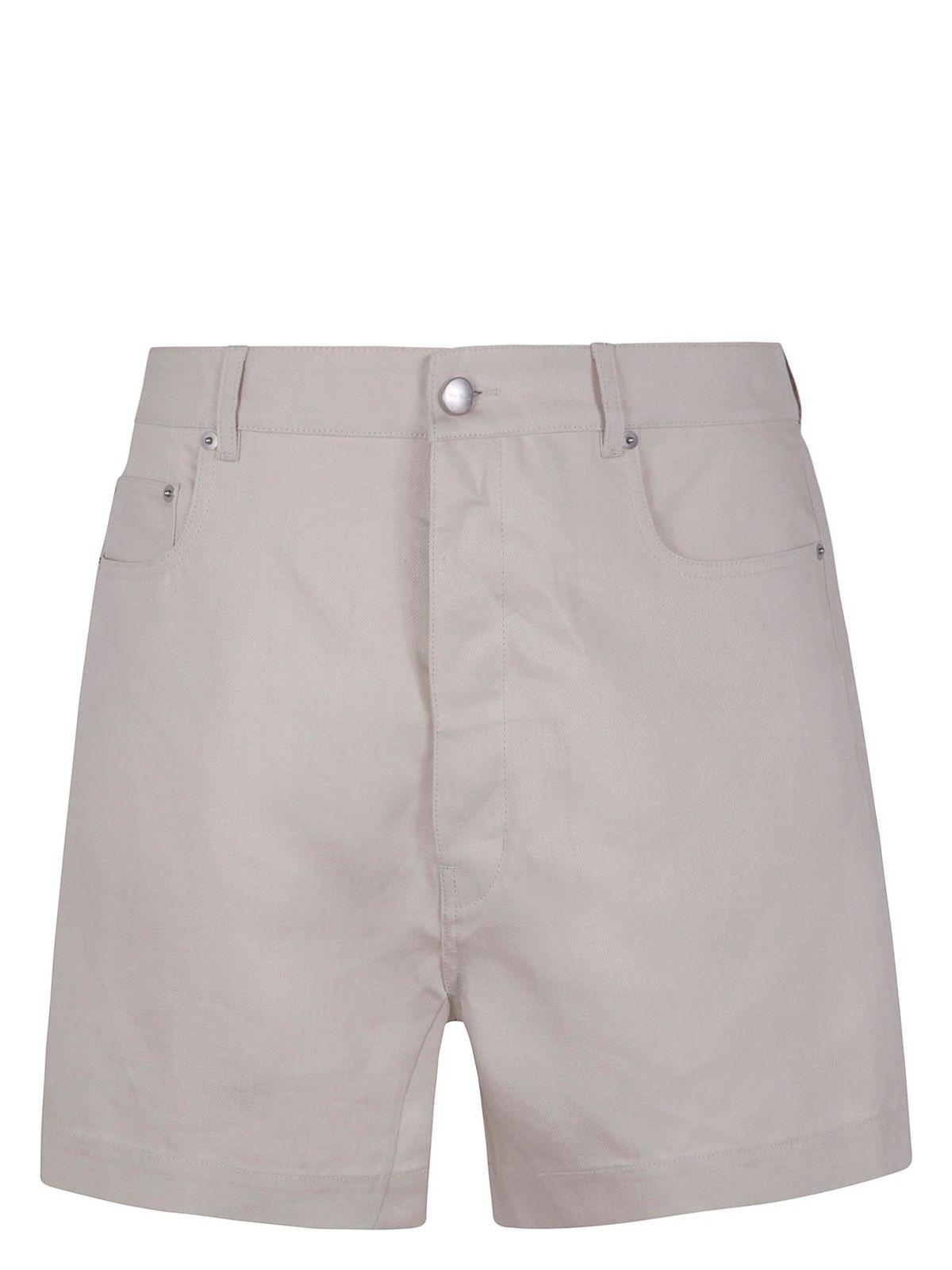 Rick Owens Men's Geth Cutoff Shorts in Grey