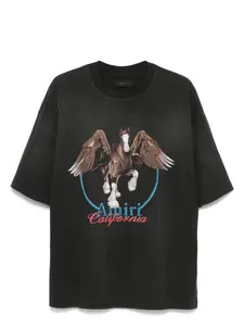 Amiri Vintage Wash Pegasus T-Shirt in Black