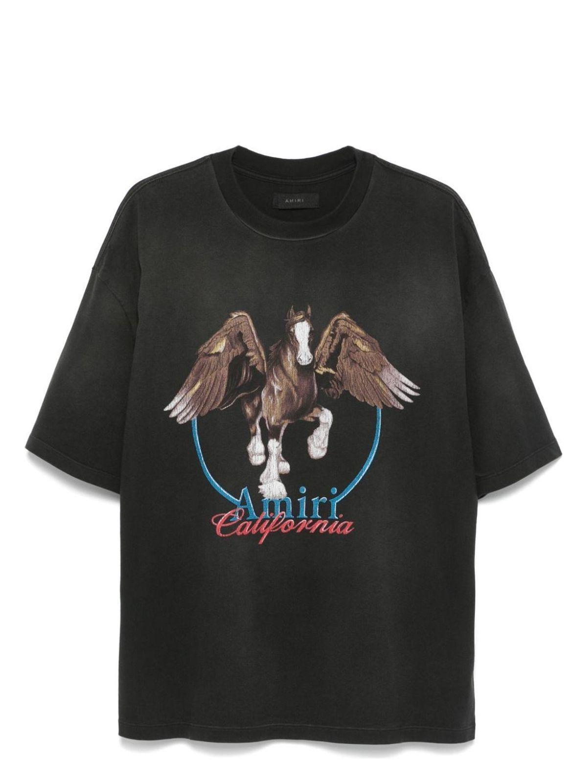 Amiri Vintage Wash Pegasus T-Shirt in Black
