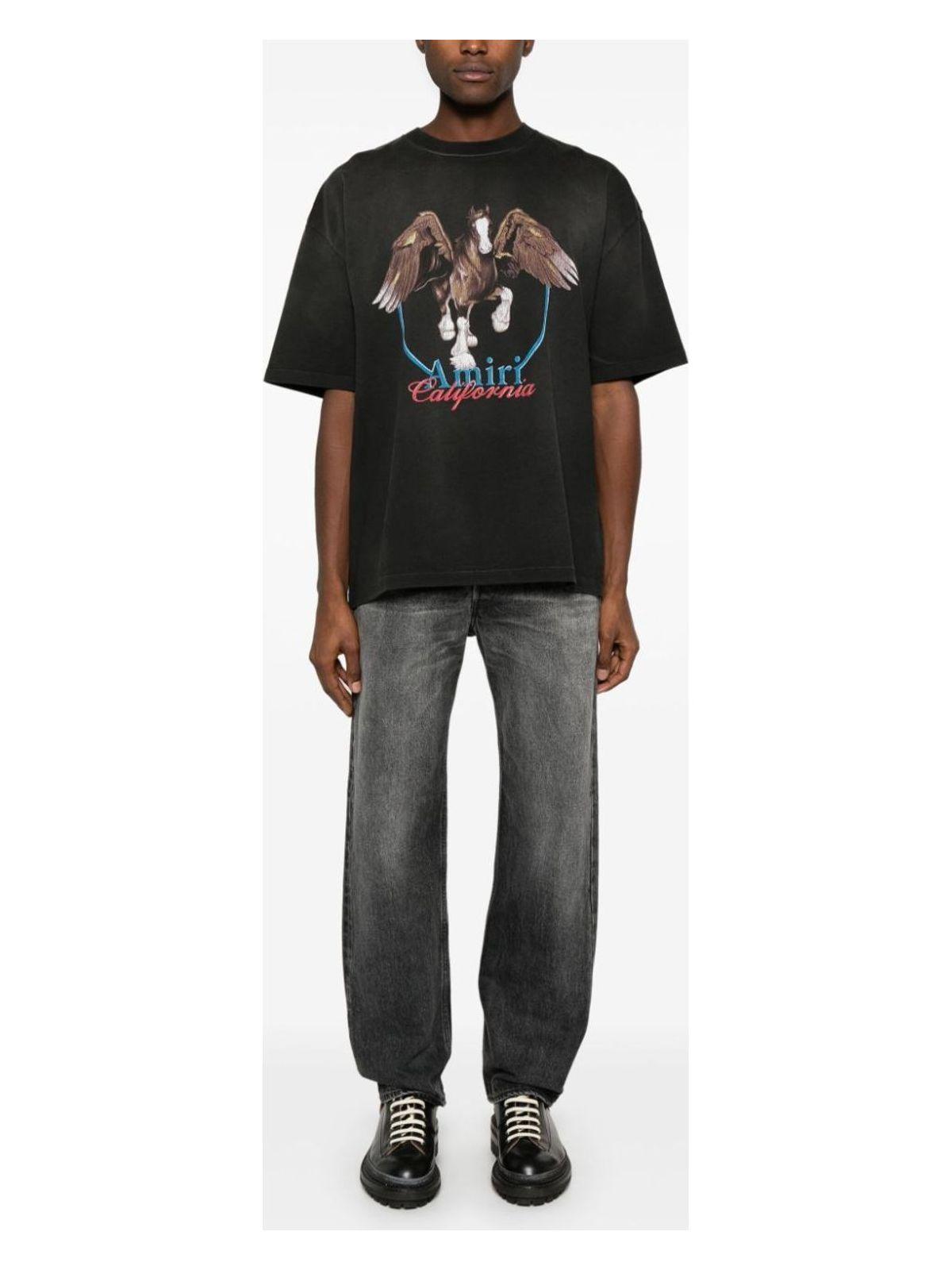 Amiri Vintage Wash Pegasus T-Shirt in Black