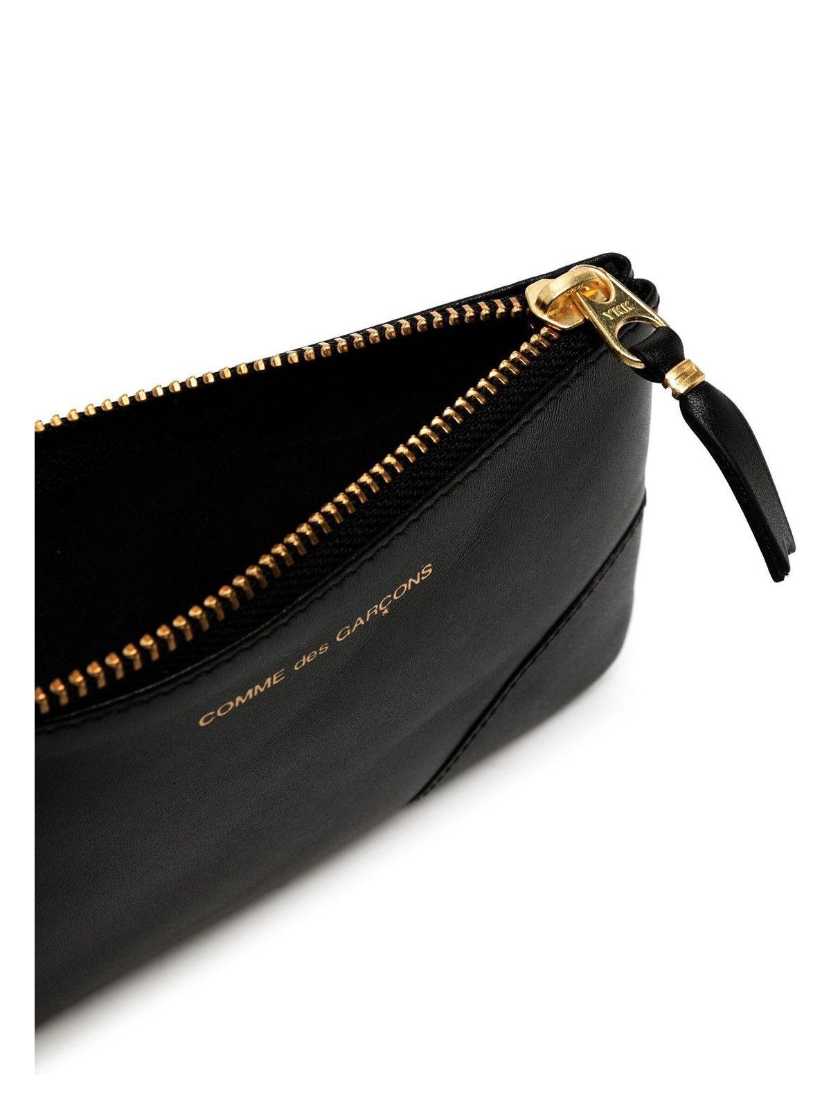 Comme Des GarÃ§ons Wallet Comme Des Garçons Wallet Classic Leather Line Wallet in Black