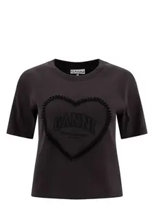 Ganni Women's T-Shirt in Black