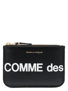 Comme Des Garçons Wallet Comme Des Garçons Wallet Huge Logo Pouch in Black