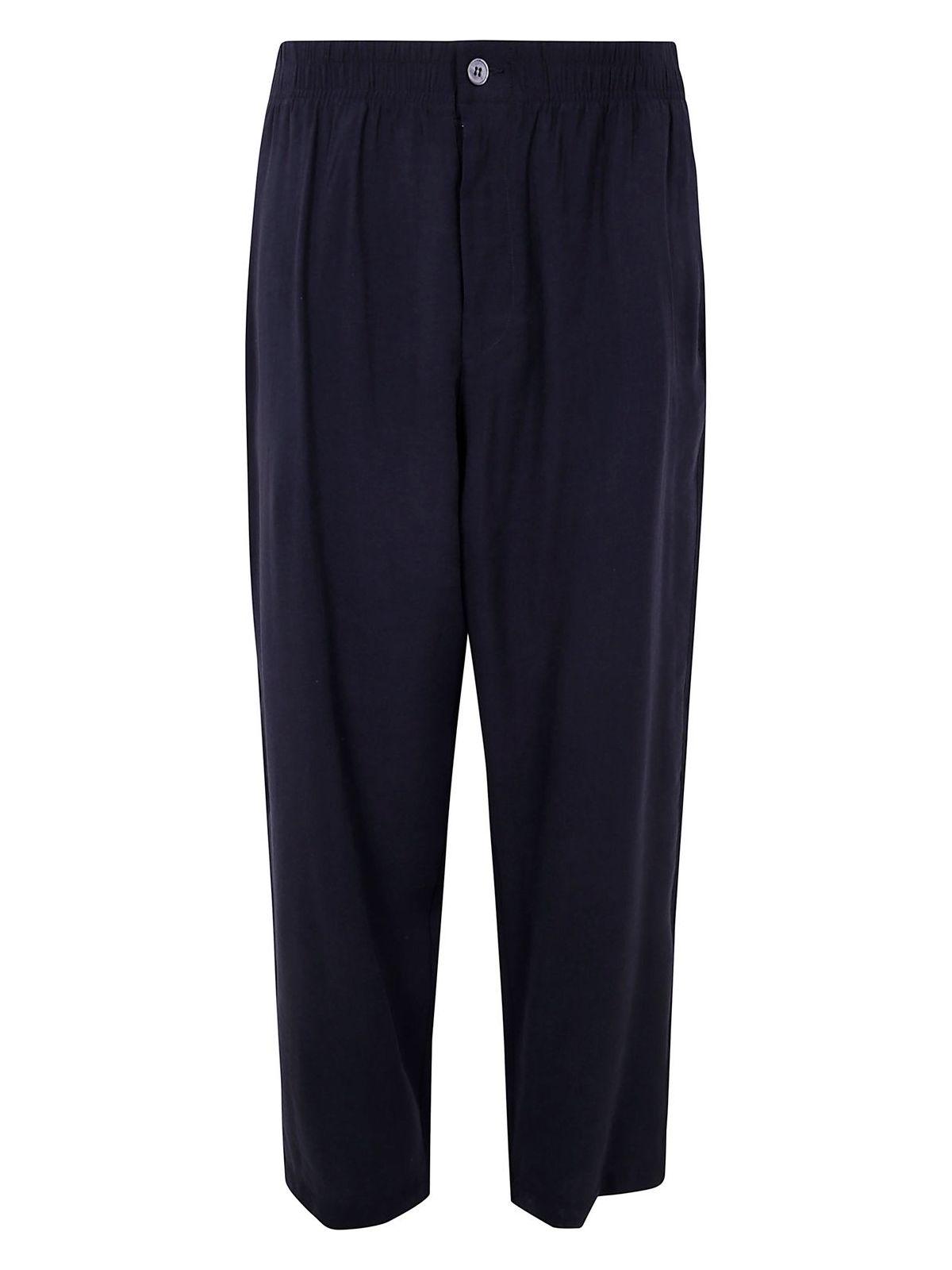 Emporio Armani Men's Trousers in Blue