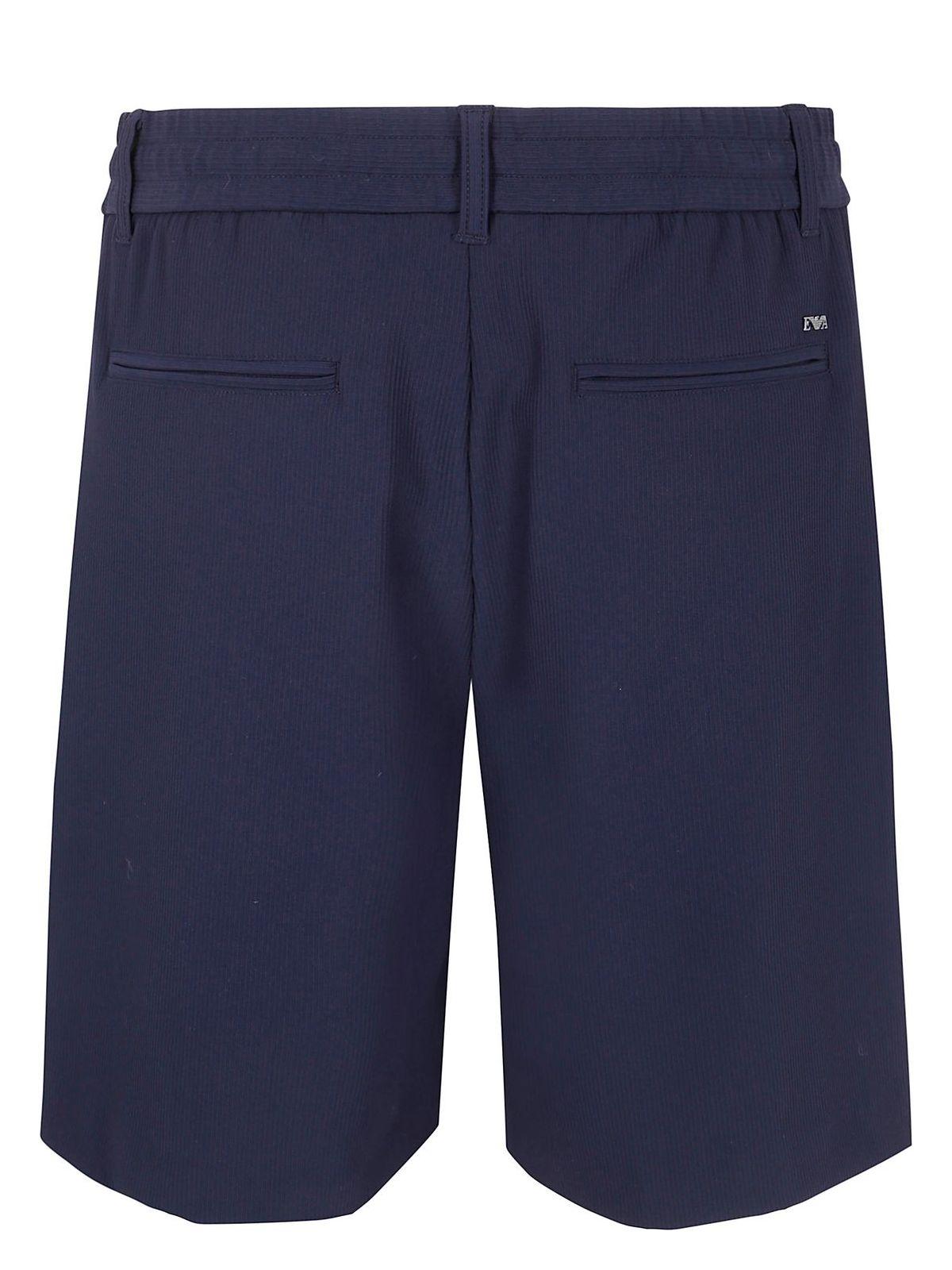 Emporio Armani Men's Bermuda Trousers Shorts in Black