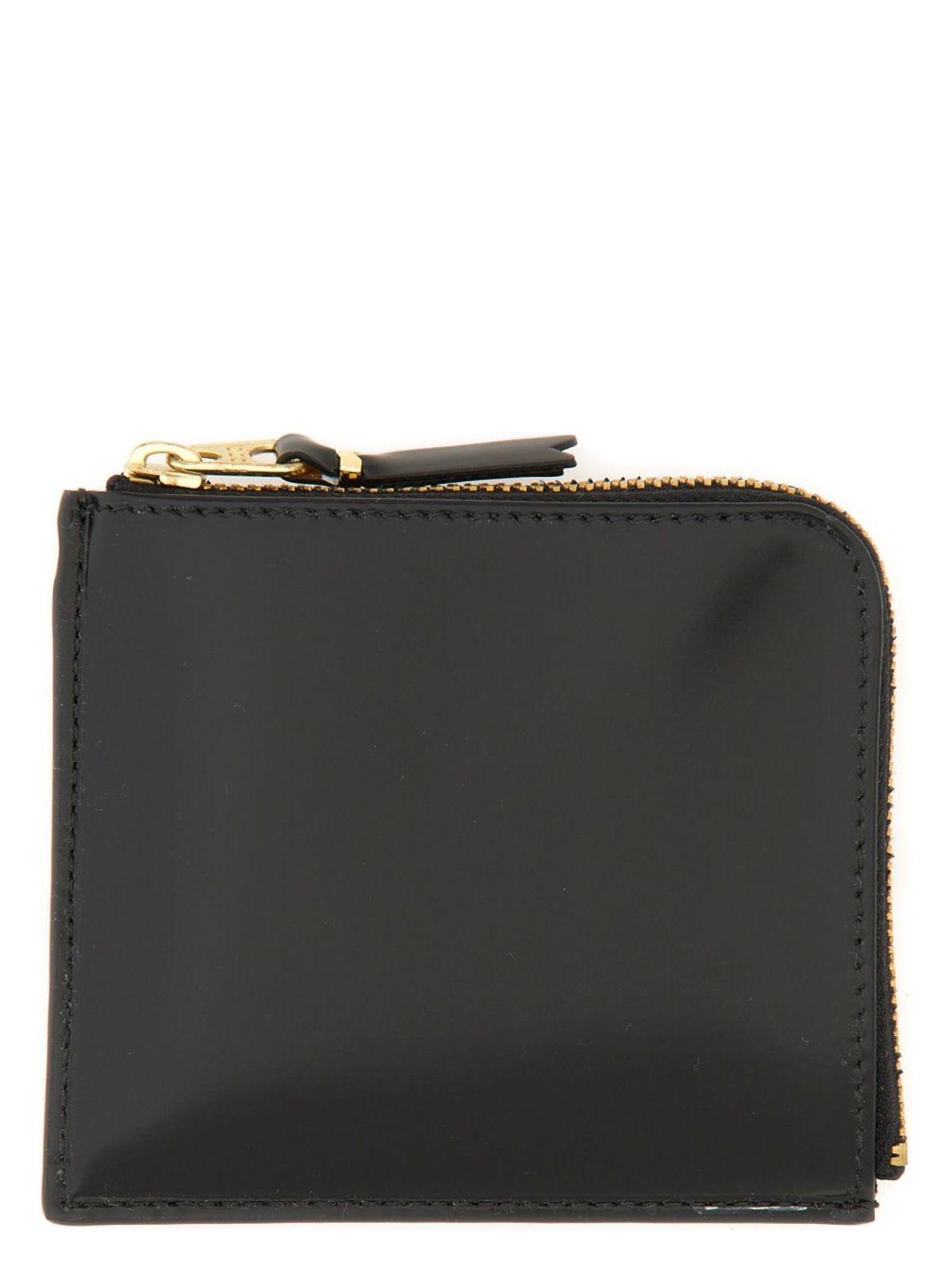 Comme Des GarÃ§ons Wallet Comme Des Garçons Leather Wallet in Black