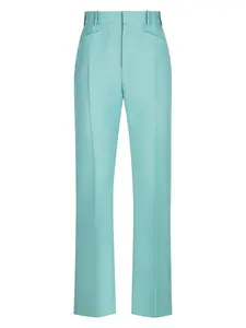 Tom Ford Women's Wool Blend Trousers in Light Blue