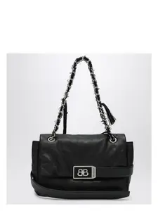 Balenciaga Women's Modu Leather Crossbody Bag, Shoulder Bag, and Medium Should Bag in Black