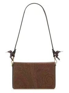 Etro Women's Paisley Jacquard Clutch in Brown