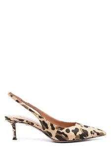 Aquazzura Women's New Purist Sling 50 Sandal in Nude & Neutrals