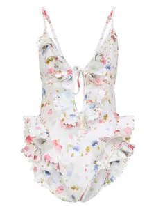 Zimmermann Women's Lucky Waterfall Frill One-Piece